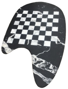 8/12 Taille en palette de peintre, bord en aile d'avion